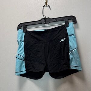 Black and Light Blue Athletic Shorts - Avia Women's